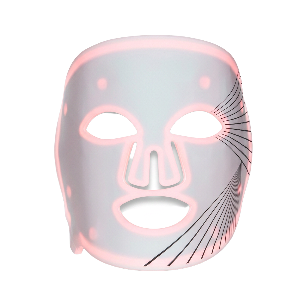 Flexible LED light therapy face mask